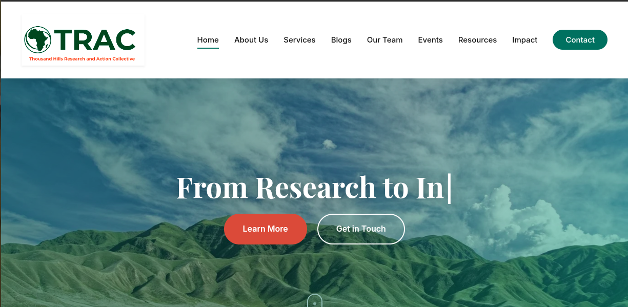 TRAC Africa — Research Organisation Website
